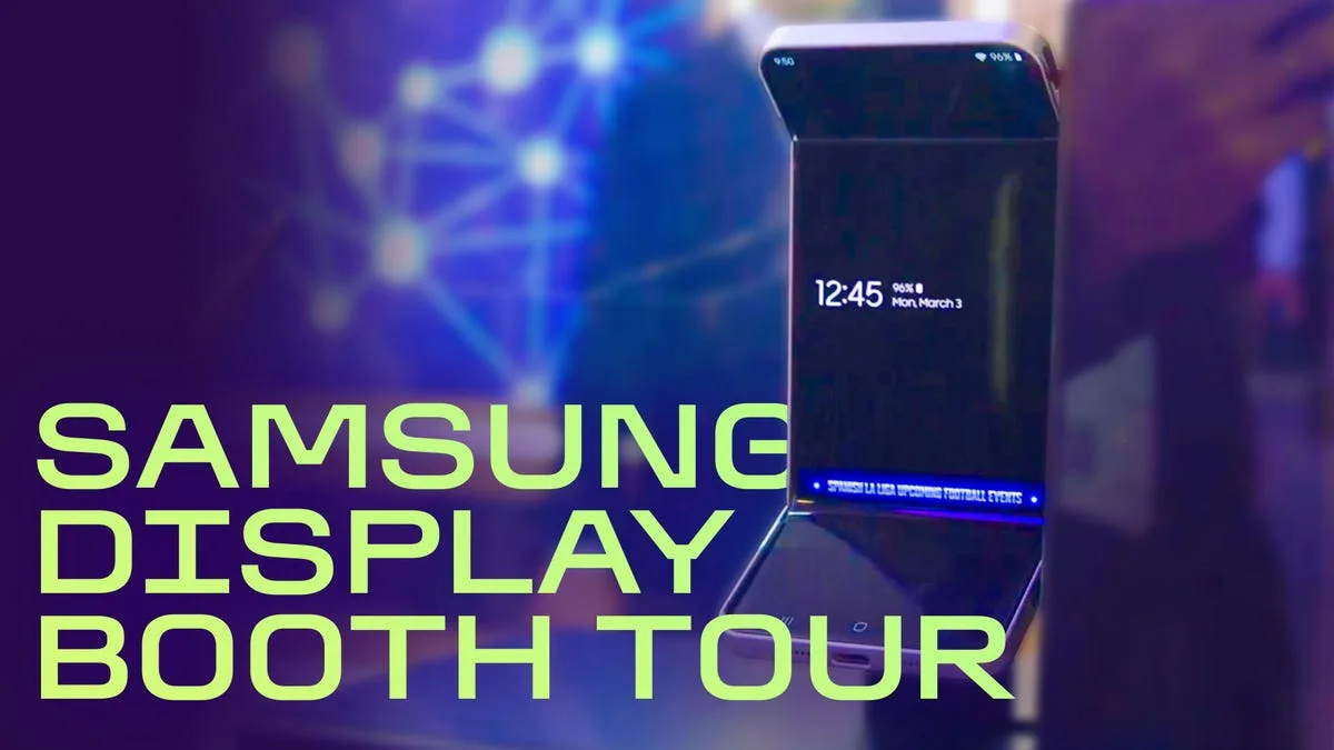 Samsung's Stretchable, Rollable and Foldable Screens Are on Display at MWC 2025 – Video