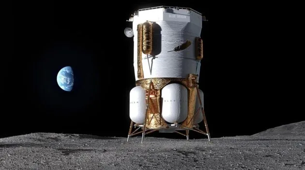 Blue Origin’s Blue Moon lunar lander is on deck to deliver NASA payload to the moon