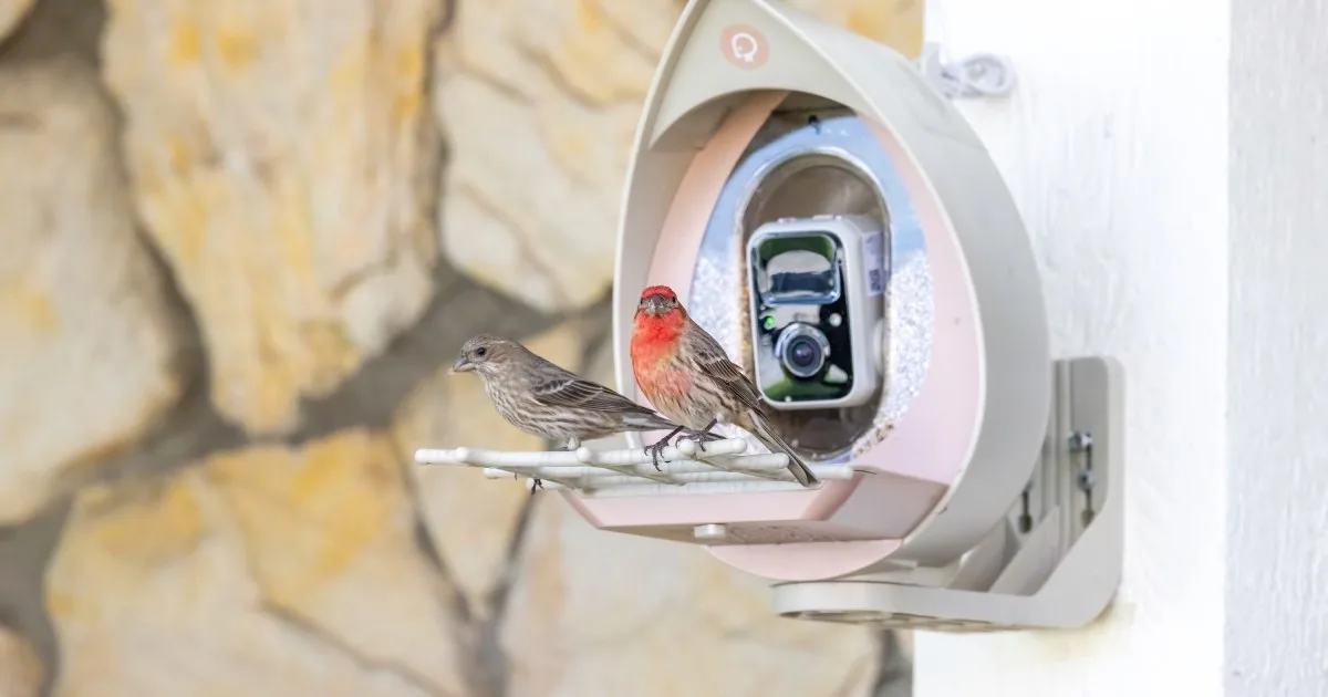 The PeckPert Smart Bird Feeder is both inviting and squirrel-proof