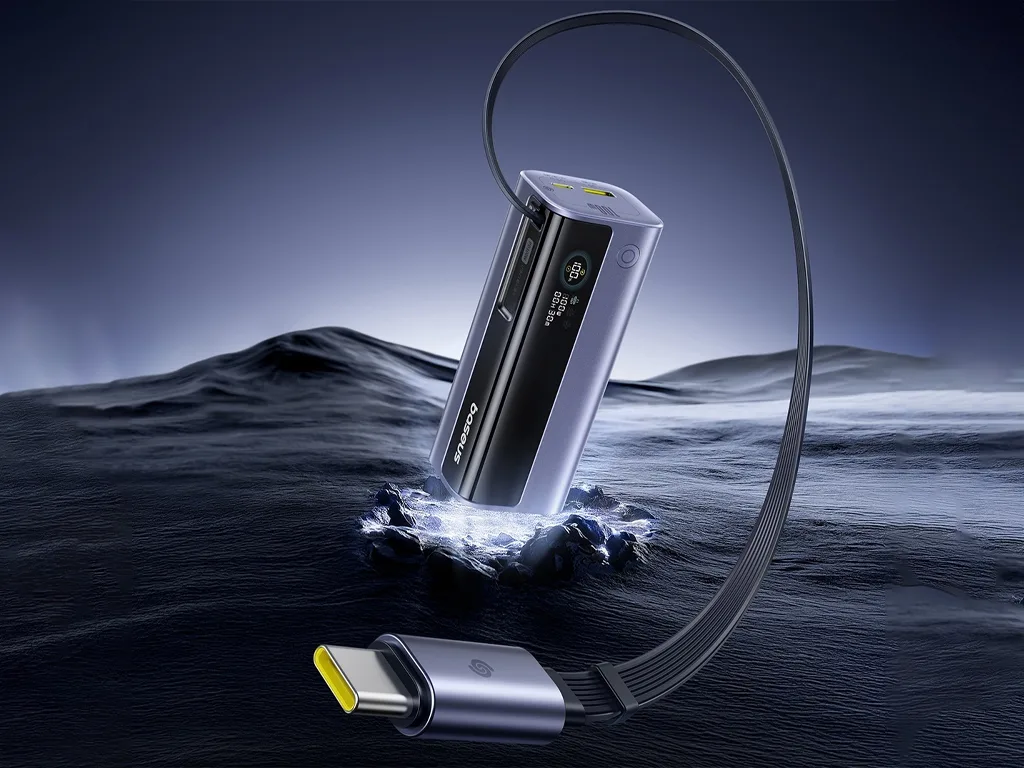 Baseus launches new power bank with built-in cable and 100 W fast charging