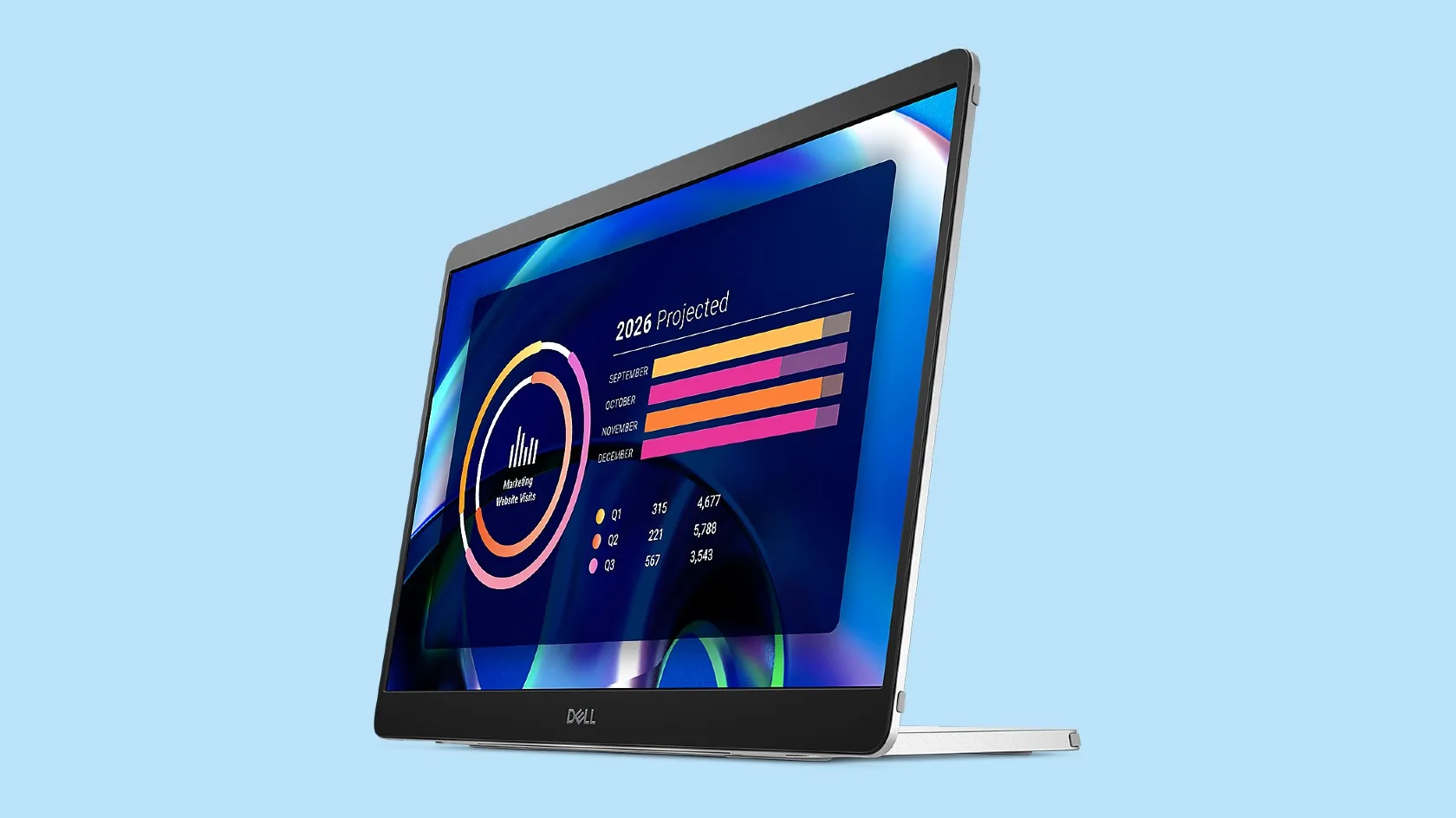 Dell's new portable monitor works in both landscape and portrait modes