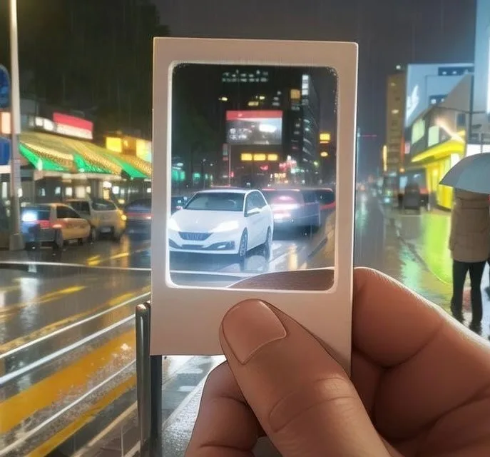 Quirky Escura InstantSnap camera looks like an instant photo and uses open frame as viewfinder