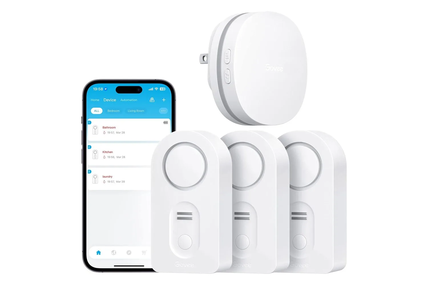 Govee WiFi Water Leak Detectors at an All-Time Low Price, Now Just $15 Each on Amazon