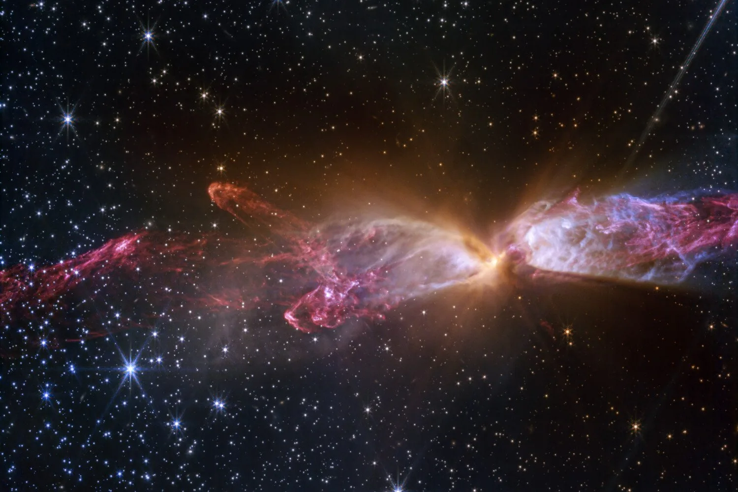 Webb Telescope Spots Two Protostars Locked in a Violent, Million-Year Battle