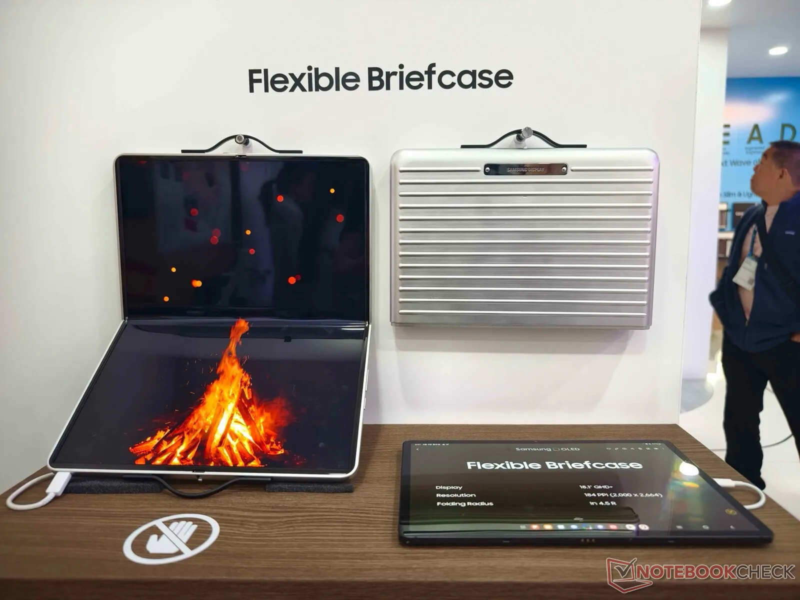 The Samsung Flexible Briefcase is a foldable laptop disguised as a briefcase