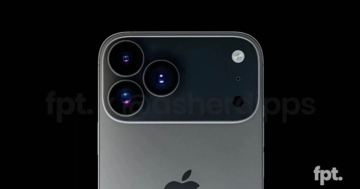 iPhone 17 Pro Max camera design possibly leaked in new image