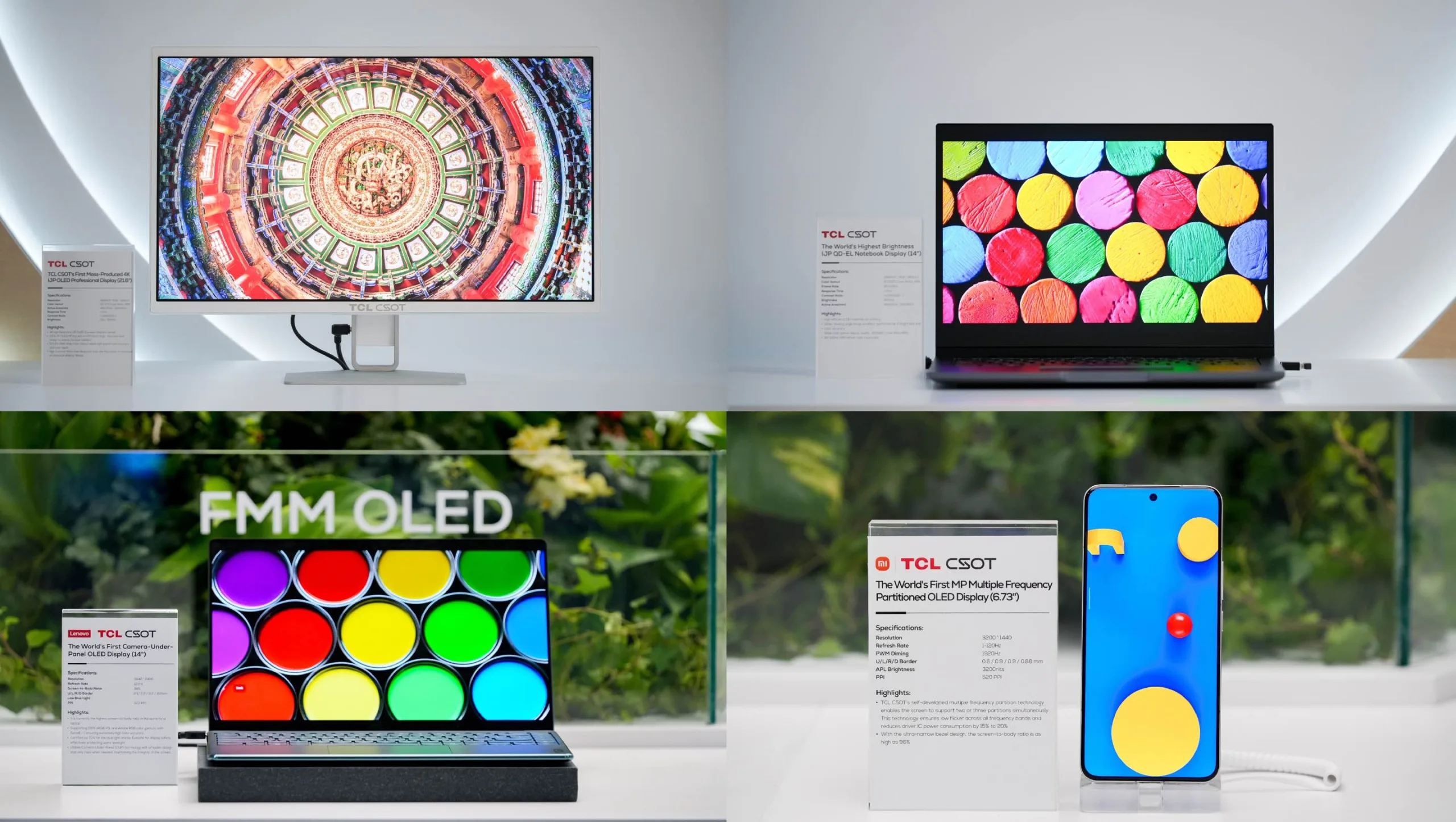 TCL CSOT unveils Apex-brand displays for next-gen laptops, tablets and smartphones