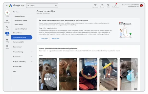 Google Updates BrandConnect to Facilitate Creator Content Partnerships