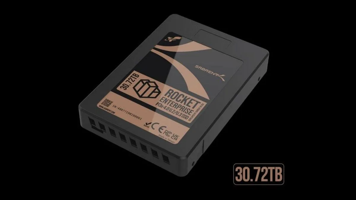 Sabrent launches its first 30.72TB SSD, but like all the others, you won't be able to run it on your PC (or buy it on Amazon)