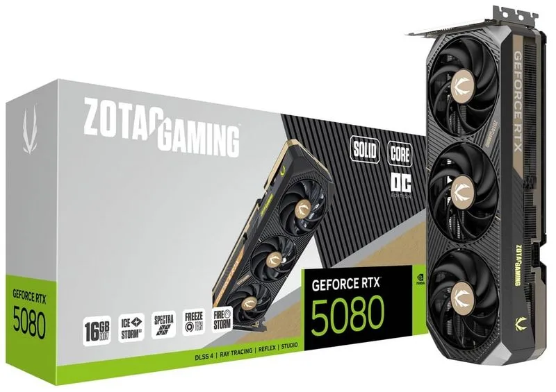 Zotac launches space-saving Solid Core RTX 5080 and 5070 Ti GPUs