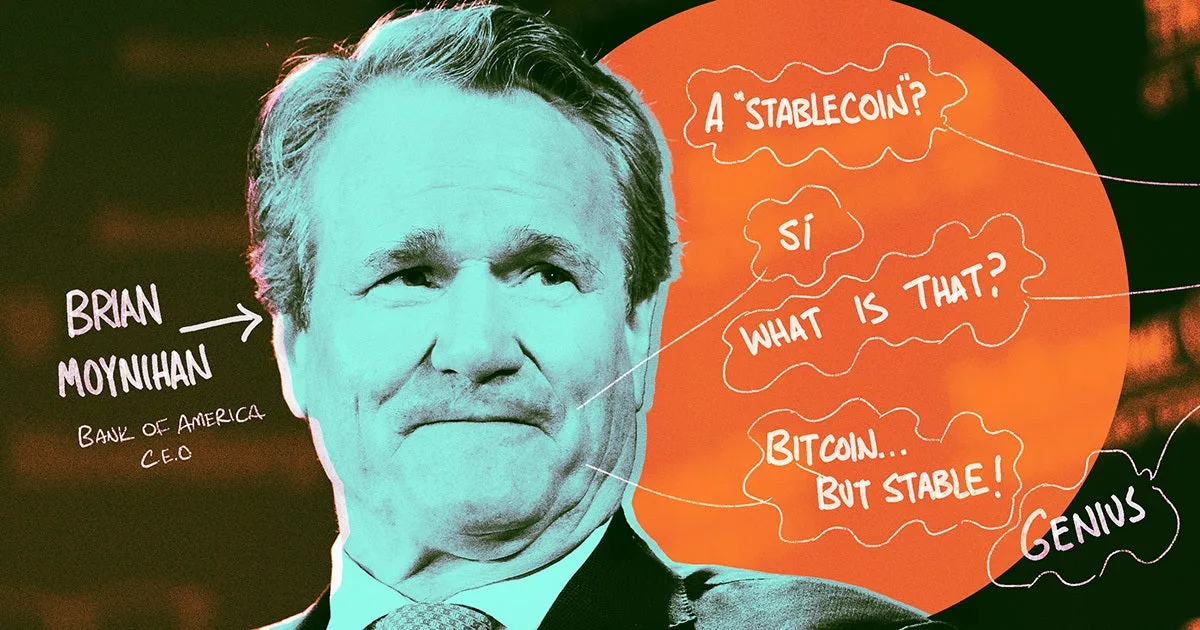 CEO of Bank of America Says It'll Launch a Stablecoin as Soon as It's Legal
