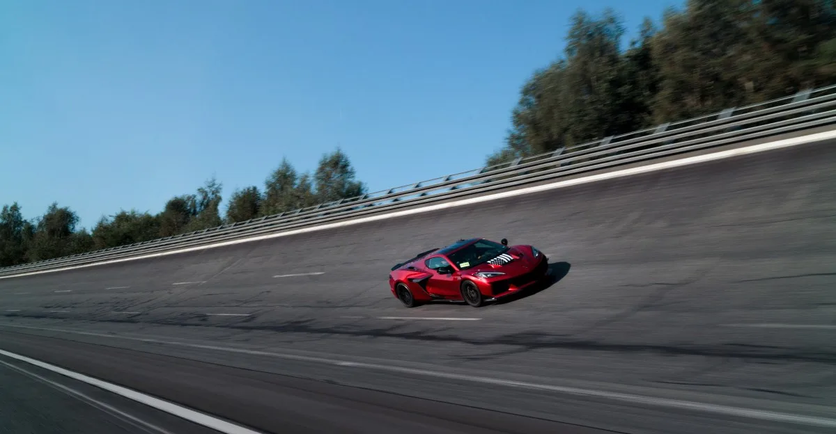 The Corvette ZR1’s 233-mph run had to start in a virtual world