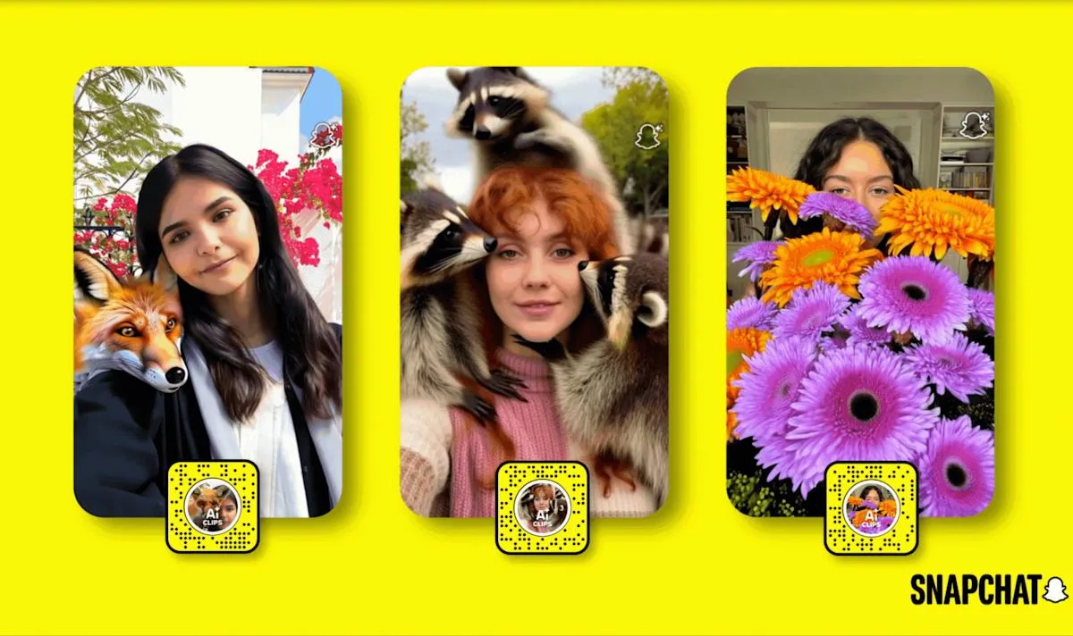 Snapchat launches generative AI video Lenses