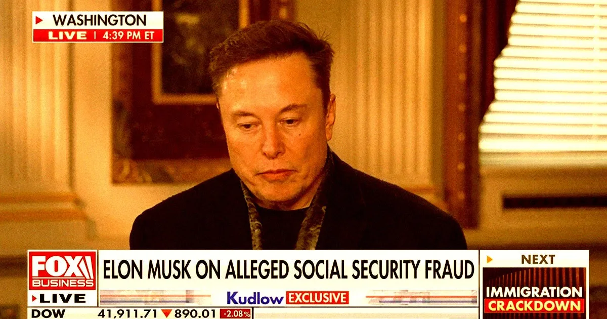 Elon Musk Looks Like He's Trying Not to Cry When Asked About Tesla