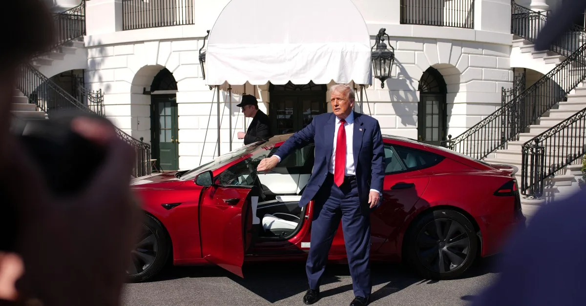 Trump says he’ll label attacks on Tesla locations as domestic terrorism