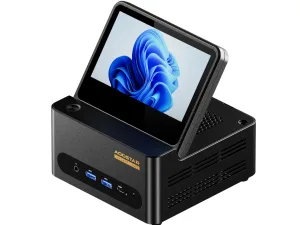 Aoostar launches G-Flip mini PC with built-in display, AMD Ryzen AI 9 HX 370 and eGPU support