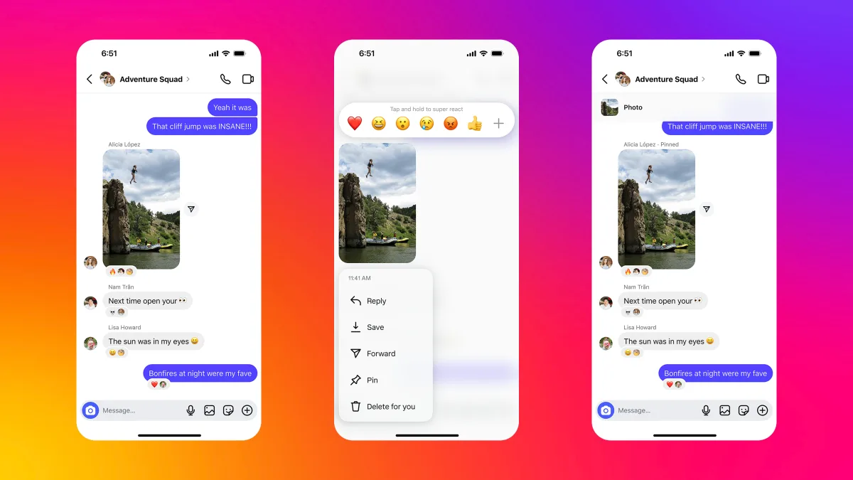 How to pin a message to an Instagram DM