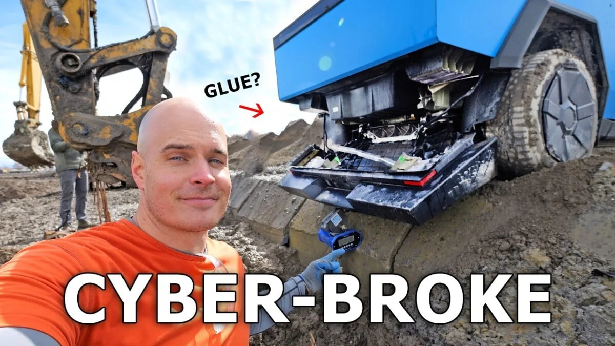 Cybertruck suffers catastrophic failure in this stress test. Watch it happen.