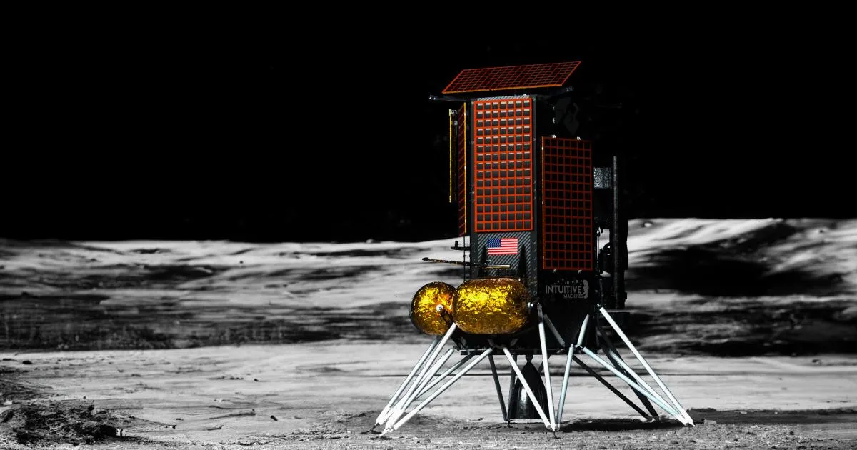 See the Intuitive Machines lander on its side on the moon (again)