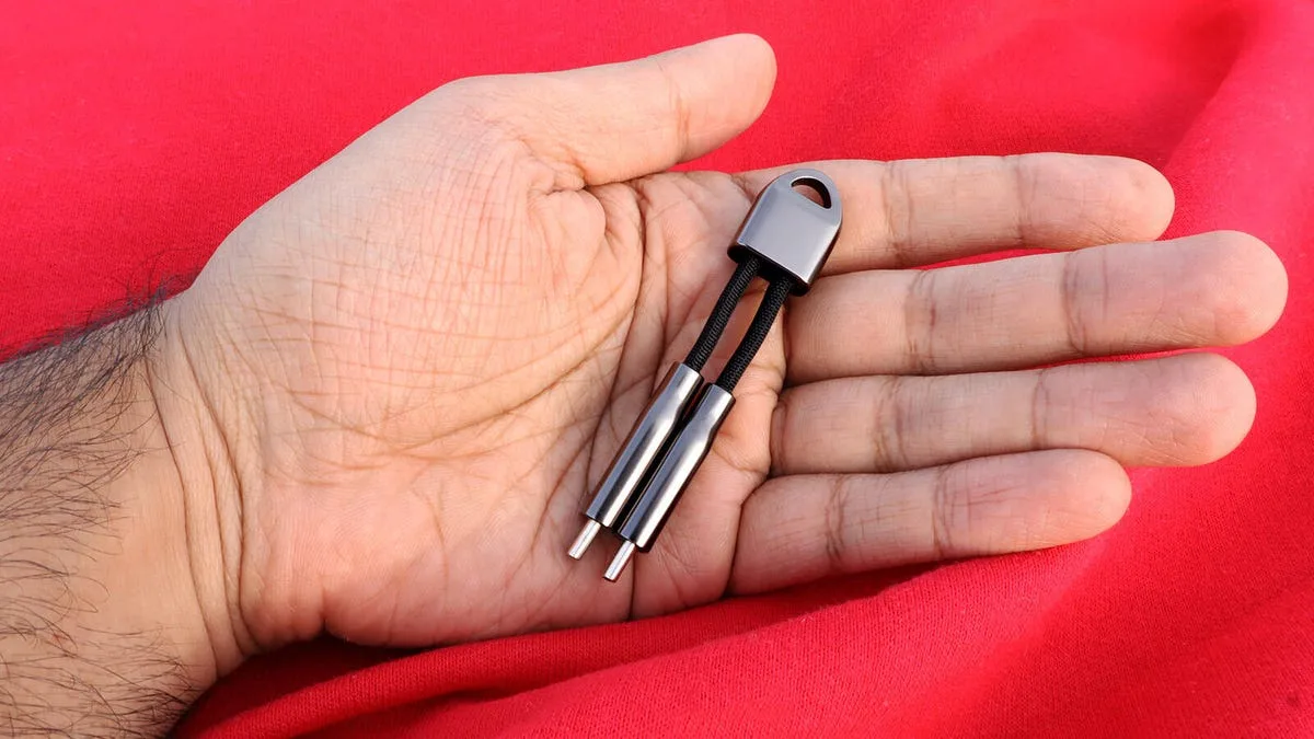 This thumb-sized USB-C cable is my new favorite travel accessory – and it's fairly cheap