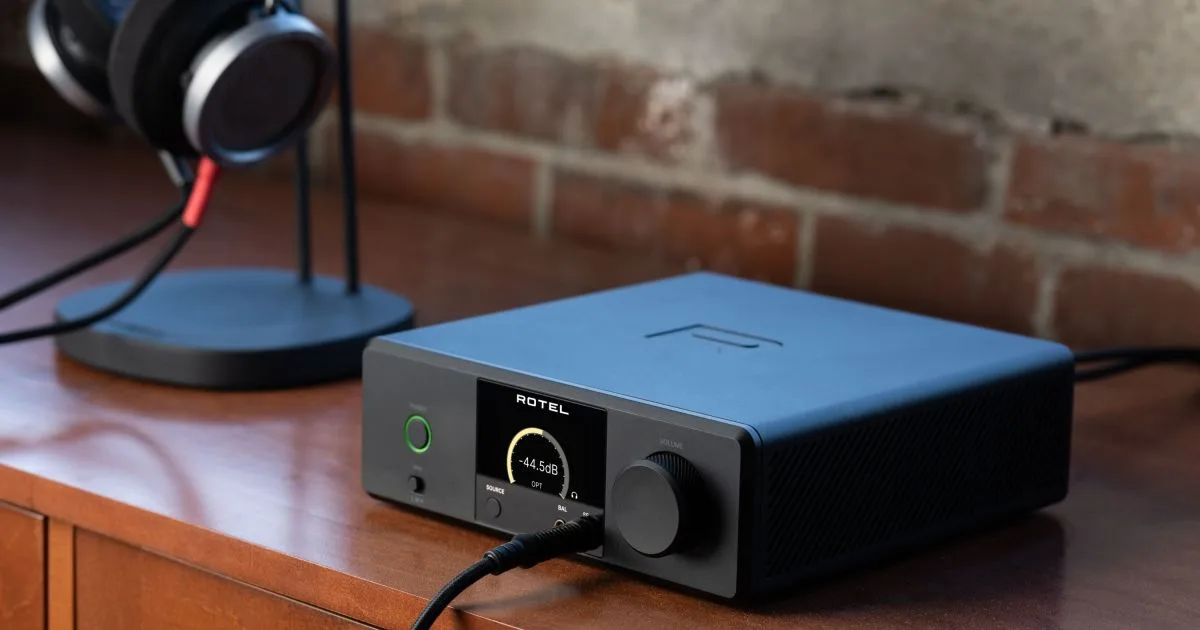 Rotel’s new headphone DAC/amp is a sleek desktop companion