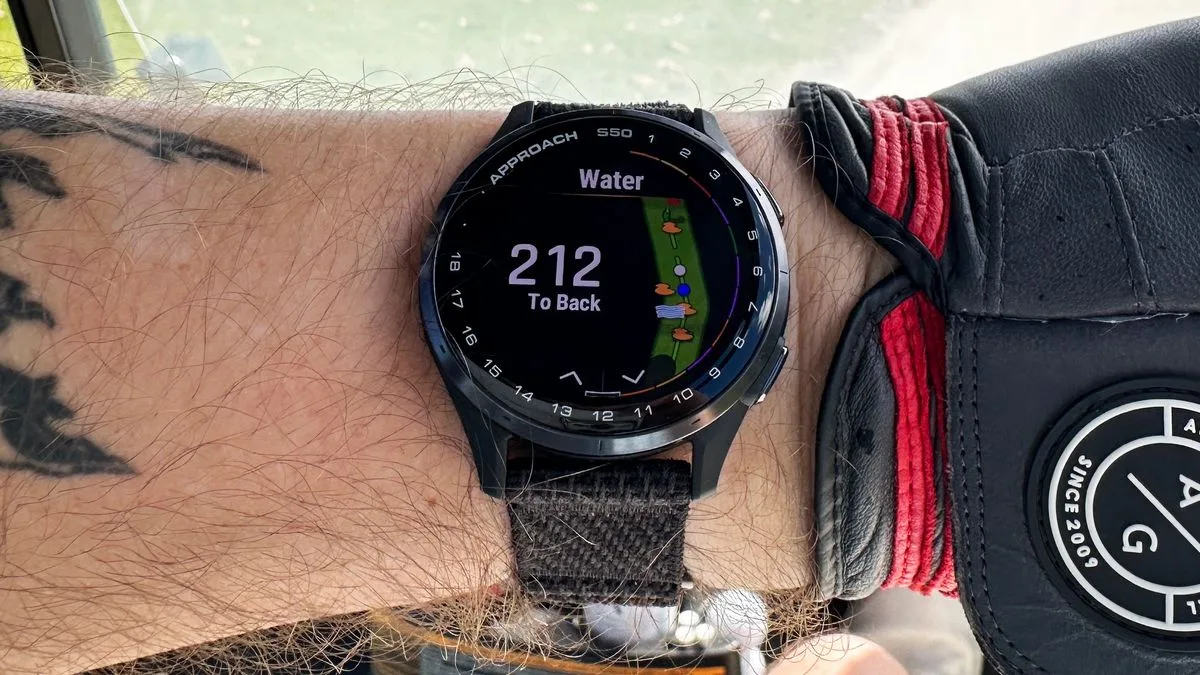 I played a golf round with the Garmin Approach S50 smartwatch, and it's fantastic — here's why