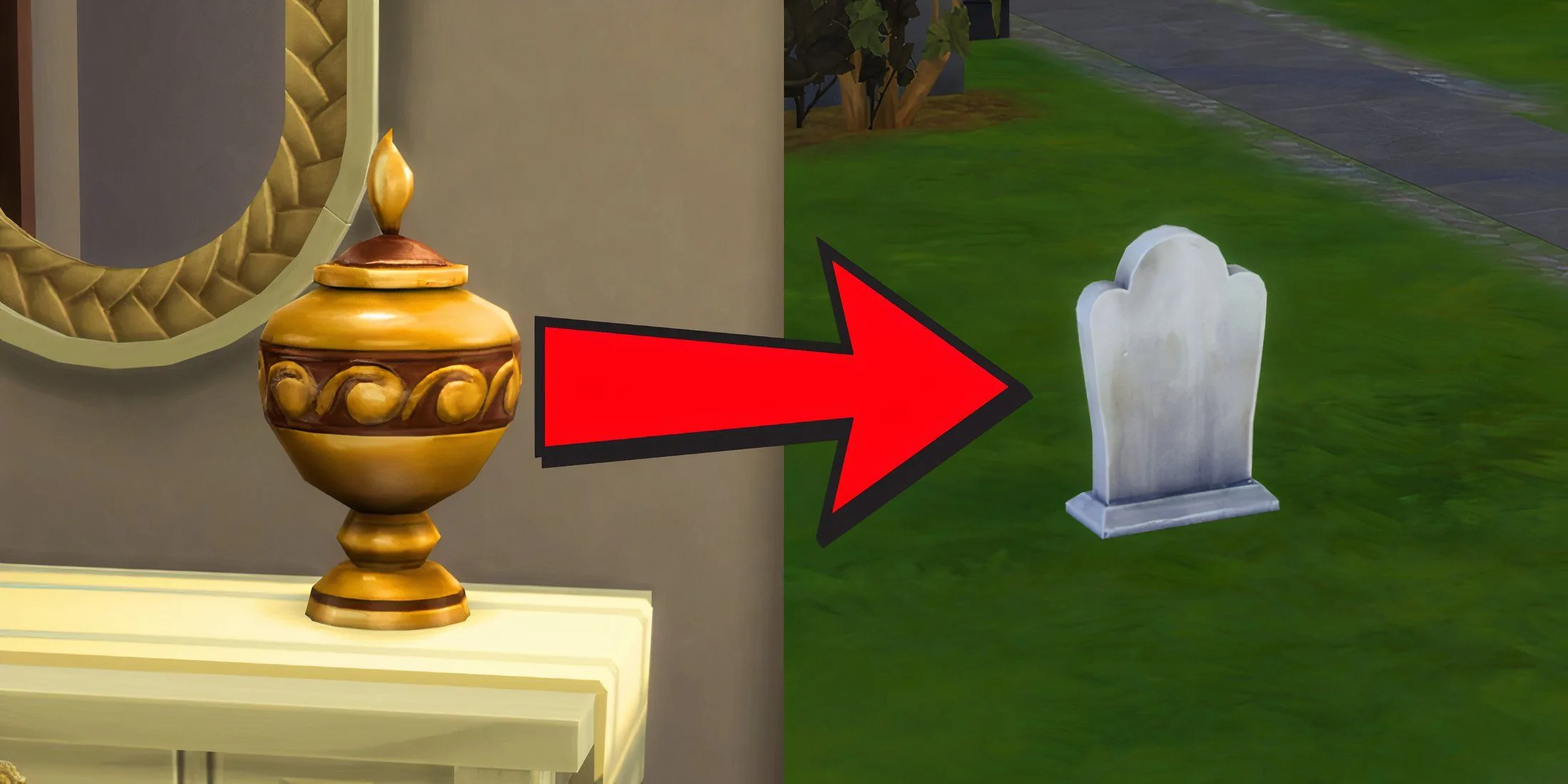 How to Turn Urns into Gravestones in The Sims 4
